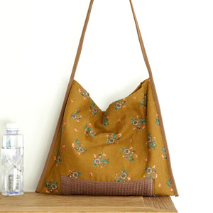 Cloth bag ethnic style women's bag commuting one-shoulder canvas bag vintage Chinese style cloth bag bag woman