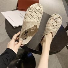 Load image into Gallery viewer, Baotou slippers women&#39;s new summer fashion outerwear mesh flat bottomless lazy sandals