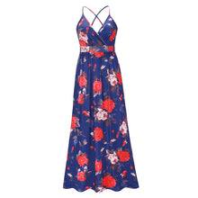 Load image into Gallery viewer, Floral Sling Long Dress Fashion Slim Fit Slim Dress