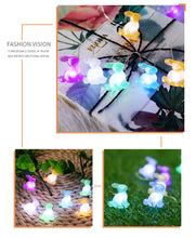 Load image into Gallery viewer, Led Bunny Easter Lights String Eggs Festival Atmosphere Decorative Lights Indoor and Outdoor Festival Background Decorative Lights