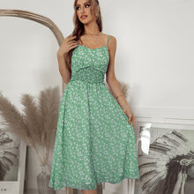Load image into Gallery viewer, Strap dress casual temperament big swing dress