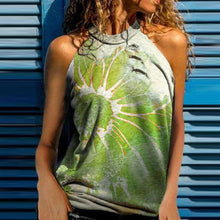 Load image into Gallery viewer, Fashion casual loose print women&#39;s neck Halter vest