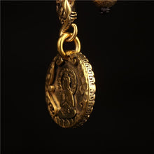 Load image into Gallery viewer, Original Nepal Tibet retro national style brass Buddha&#39;s 10-phase free personality necklace pendant for men and women