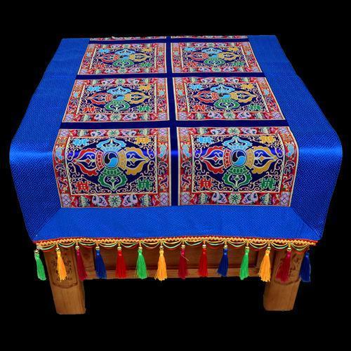 Tibetan-style folk wind tablecloth custom retro long table tea tablecloth Buddha hall decoration for tablecloth Buddha tablecloth