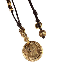 Load image into Gallery viewer, Original Nepal Tibet retro national style brass Buddha&#39;s 10-phase free personality necklace pendant for men and women