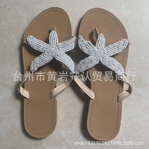 Summer flat-bottomed casual women's outdoor slippers