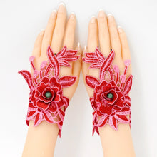 Load image into Gallery viewer, Gloves, wristbands, ethnic style, women&#39;s embroidery, fingerless embroidery, wrist sleeves, summer jewelry, semi-fingered ethnic style