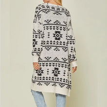 Load image into Gallery viewer, Sweater cardigan jacket chunky women design feel small jacquard knit