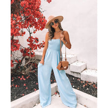 Load image into Gallery viewer, Sexy Suspender Loose Casual Jumpsuit Resort Wide Leg Jumpsuit