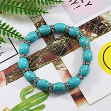 Load image into Gallery viewer, Tibetan Bohemian retro ethnic turquoise bracelet Tibetan women&#39;s jewelry bracelet accessories Nepal.