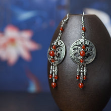 Load image into Gallery viewer, Ethnic Style Earrings Exaggerated Vintage Tassel Earrings Antique Style Earrings