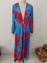 Load image into Gallery viewer, Dress Bohemian Dress Digital Print V Collar Sleeveless Dress