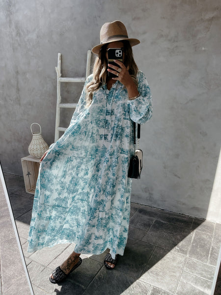 Summer new flower loose dress