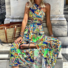 Load image into Gallery viewer, Fd293 Printed One Shoulder Sleeve Bohemian Long Dress
