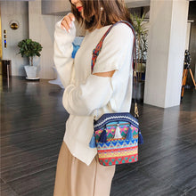 Load image into Gallery viewer, Women&#39;s bag shoulder bag ethnic style tassel messenger small bag women bucket bag