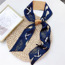 Load image into Gallery viewer, silk scarf long silk scarf braided hair tied bag with gift spinning literature and art