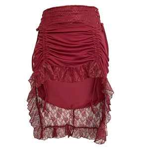 Irregular lace casual skirt