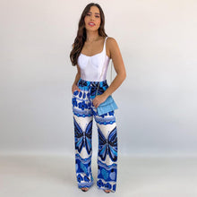 Load image into Gallery viewer, Casual pants high waist wide leg pants slim straight beach trousers