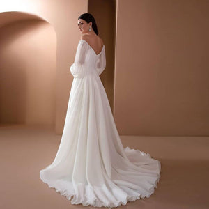 New Women's Collar Dress Slim Solid White Dress Evening Dress