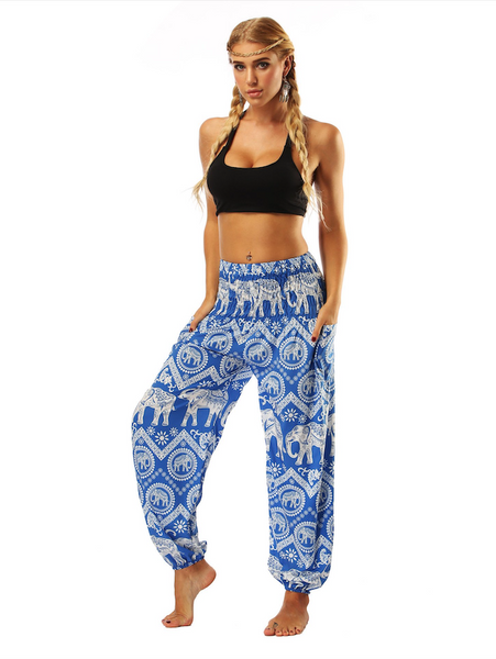 Digital Printing Yoga Pants Loose Women's Sports Lantern Pants Belly Dance Casual Yoga Pants 1