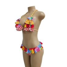 Load image into Gallery viewer, Pleated Ruffled Straps Sexy Sweet Bikini