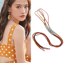 Load image into Gallery viewer, Boho National Wind Taro Rope Hip Hop Hippie Metal Dirty Hair Rope Headwear Holiday Travel Braided Colorful