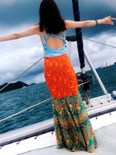 Load image into Gallery viewer, Bohemian Ethnic Wind Beach Vacation Slim Personality Fishtail Dress
