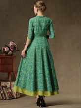 Load image into Gallery viewer, Vintage False Two-piece Maxi Dress