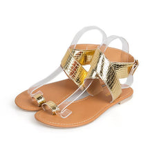 Load image into Gallery viewer, Boho Summer Bandage Sequin Sandals