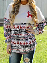 Load image into Gallery viewer, Fashion Printed Round Neck Sweatshirts Tops