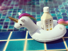 Load image into Gallery viewer, Unicorn Inflatable Floating drink holder Swimming Toy