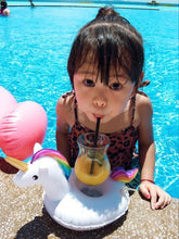 Load image into Gallery viewer, Unicorn Inflatable Floating drink holder Swimming Toy