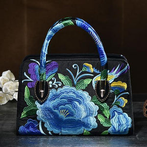 National style embroidered  Messenger Bag Handbag Single Shoulder Bag Canvas