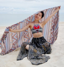 Load image into Gallery viewer, Vintage Bohemia Tassel Beach Sun Protection Shawls Air Conditioning Scarfs