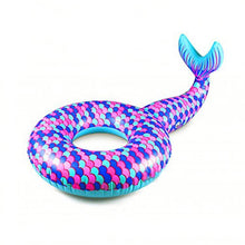 Load image into Gallery viewer, Inflatable Floating Mermaid Swim Ring Environmental PVC Mount Swimming Toy