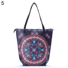 Load image into Gallery viewer, Vintage Women Mandala Flower Shopping Bag Large Capacity Pouch Tote with Handle
