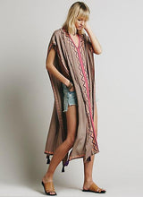 Load image into Gallery viewer, Embroidery ankle length boho cape style bohemia dress