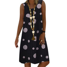 Load image into Gallery viewer, Women Summer Casual Printed Sleeveless Floarl Dress