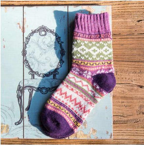 Autumn And Winter Knitted Cotton Wool Thick Warm Women's Socks