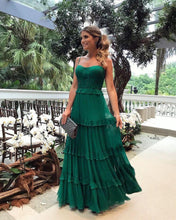 Load image into Gallery viewer, Boho Maxi Sexy Ruffled Evening Dress