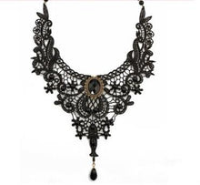 Load image into Gallery viewer, Jewelry Lace Lady Necklace Jewelry Original Black Clavicle Chain