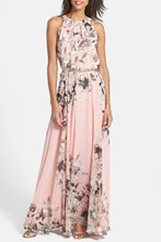 Load image into Gallery viewer, Charming Floral Printed Sleeveless Maxi Dress