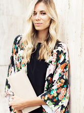 Load image into Gallery viewer, Bohemian Floral Printed Cover-up Outwear