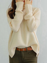 Load image into Gallery viewer, Casual Loose Solid Color Turtleneck Women Sweaters