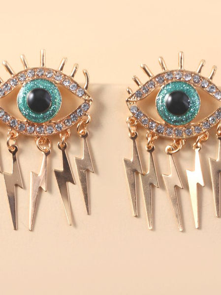 Fashion Exaggerated Personality Creative Diamond Eye Earrings