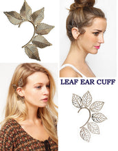 Load image into Gallery viewer, Retro One Piece Big Leaves Ear Cuff Earring