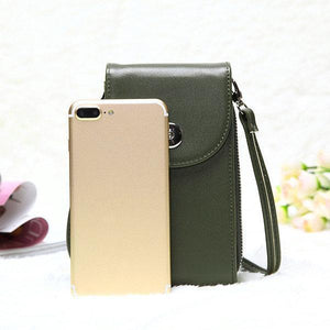 Vintage PU Leather Universal Shoulder Phone Bag For iPhone Samsung Huawei Xiaomi