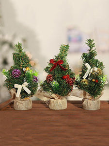 Mini Artificial Christmas Tree Christmas Desk Decoration