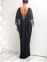 Load image into Gallery viewer, Simple Fashion Summer Round Neck with Shawl Maxi Dress Party Dress