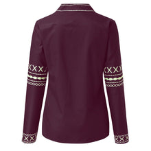Load image into Gallery viewer, ladies tops and blouses  Vintage Women&#39;s Loose Long Sleeve National Style Print Tops Blouse